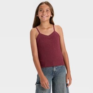 art class Maroon Knit Camisole